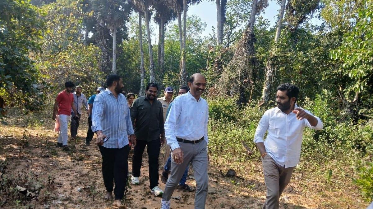 Crossing hillocks, streams and orchards, MP makes childhood trip to school