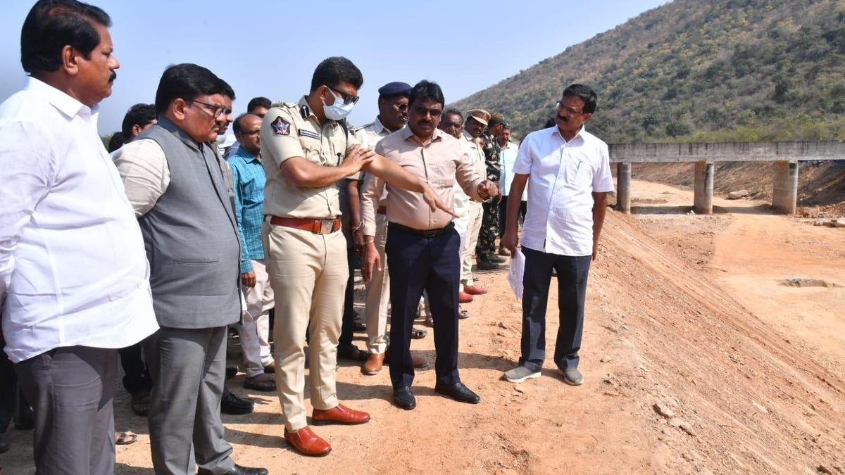 Prakasam Collector, SP inspect arrangements for CM’s visit on February 25