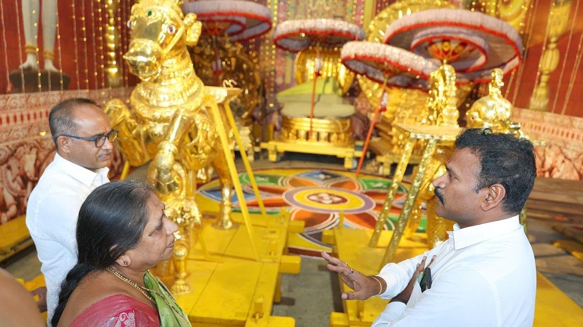Elaborate arrangements for Srinivasa Mangapuram Brahmotsavam