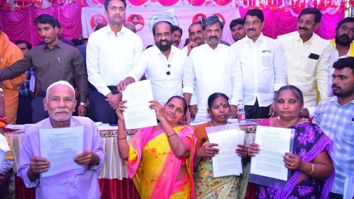 Relief for 226 families as 15-year land dispute resolved in Sathya Sai district