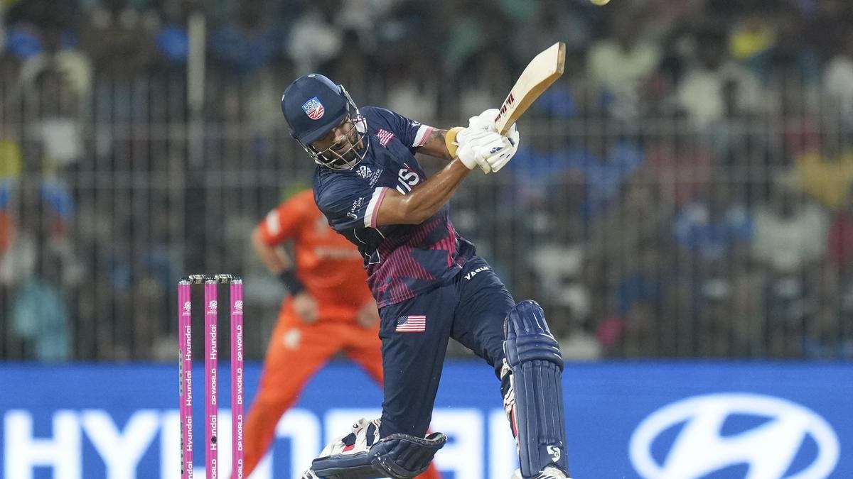 T20 World Cup 2026 | Saiteja, Shubham take USA to 196 for 6 vs Netherlands